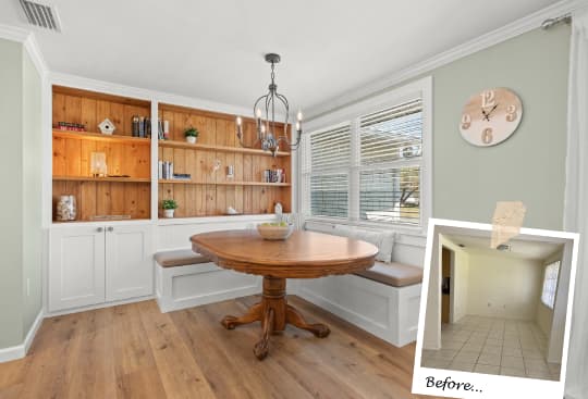 Custom Dining nook Sarasota