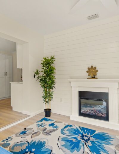 shiplap feature wall